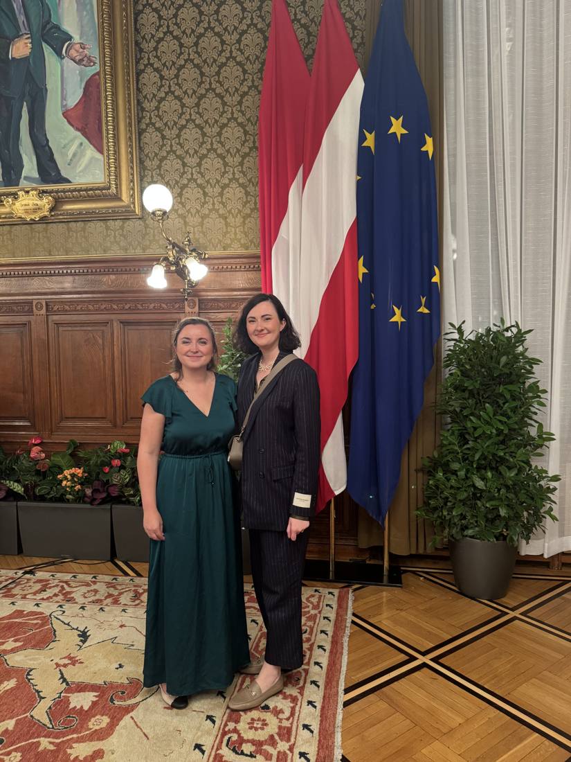 Milica Krstić in Vienna with Dr. Maria Gren